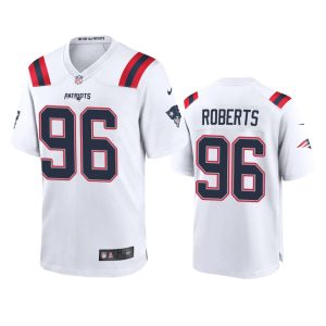 Sam Roberts New England Patriots White Game Jersey