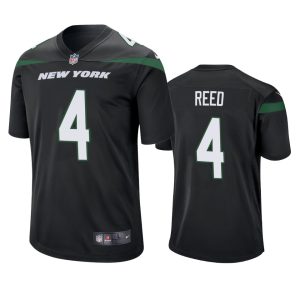 D.J. Reed New York Jets Black Game Jersey