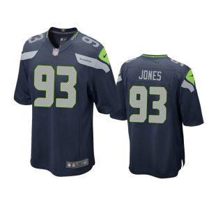 Dre'mont Jones Seattle Seahawks College Navy Game Jersey