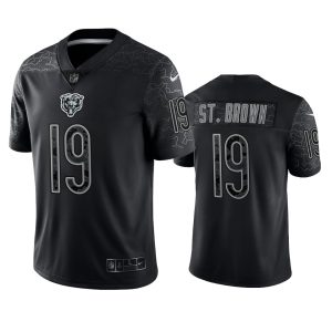 Equanimeous St. Brown Chicago Bears Black Reflective Limited Jersey