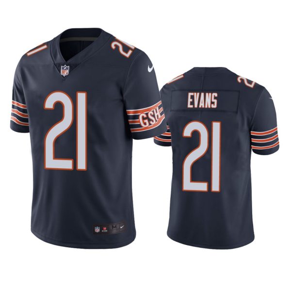 Darrynton Evans Chicago Bears Navy Vapor Limited Jersey