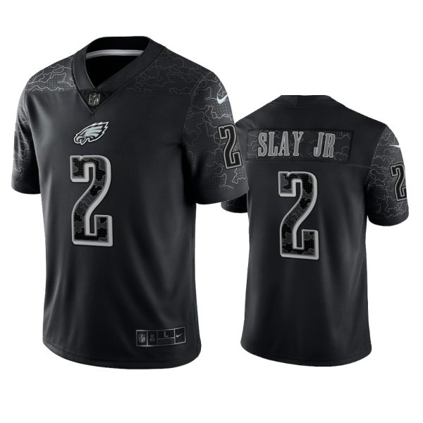 Darius Slay Jr Philadelphia Eagles Black Reflective Limited Jersey