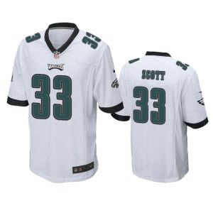 Josiah Scott Philadelphia Eagles White Game Jersey