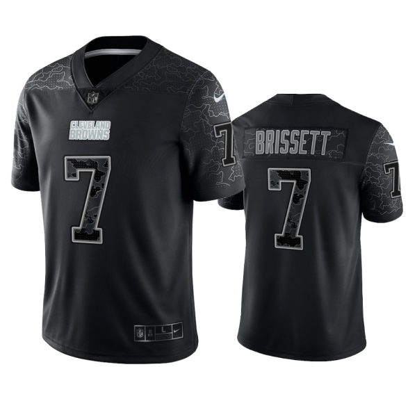 Jacoby Brissett Cleveland Browns Black Reflective Limited Jersey