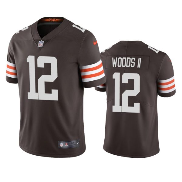 Michael Woods II Cleveland Browns Brown Vapor Limited Jersey