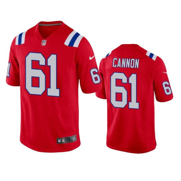 Marcus Cannon New England Patriots Red Alternate Game Jersey