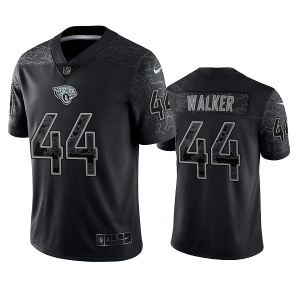 Travon Walker Jacksonville Jaguars Black Reflective Limited Jersey