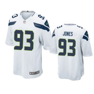 Dre'mont Jones Seattle Seahawks White Game Jersey