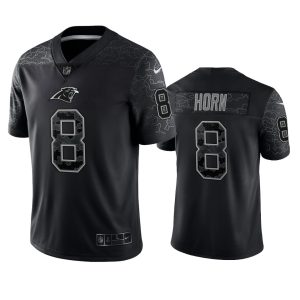 Jaycee Horn Carolina Panthers Black Reflective Limited Jersey