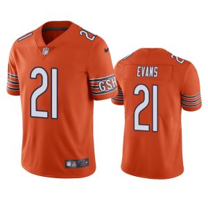 Darrynton Evans Chicago Bears Orange Vapor Limited Jersey