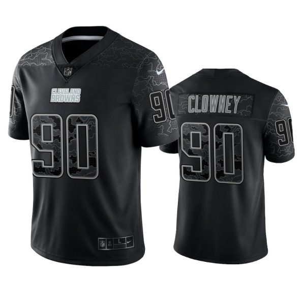 Jadeveon Clowney Cleveland Browns Black Reflective Limited Jersey