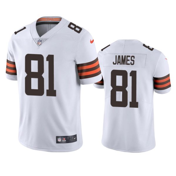 Jesse James Cleveland Browns White Vapor Limited Jersey