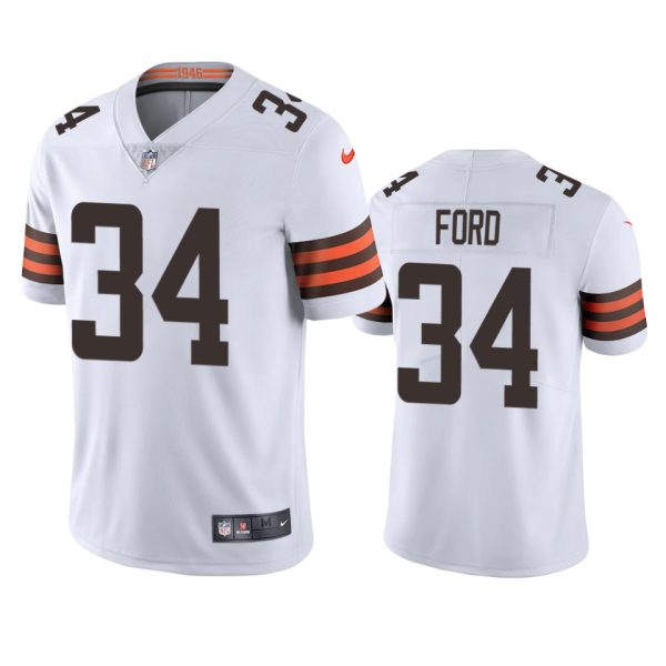 Jerome Ford Cleveland Browns White Vapor Limited Jersey