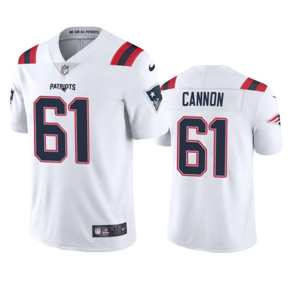 Marcus Cannon New England Patriots White Vapor Limited Jersey