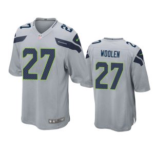 Tariq Woolen Seattle Seahawks Gray Game Jersey