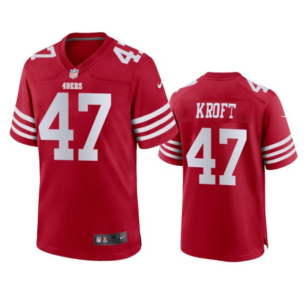 Tyler Kroft San Francisco 49ers Scarlet Game Jersey