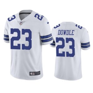 Rico Dowdle Dallas Cowboys White Vapor Limited Jersey - Men's