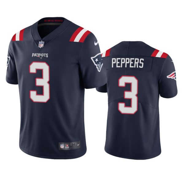 Jabrill Peppers New England Patriots Navy Vapor Limited Jersey