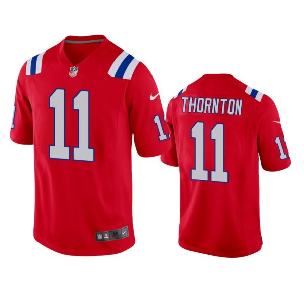 Tyquan Thornton New England Patriots Red Alternate Game Jersey