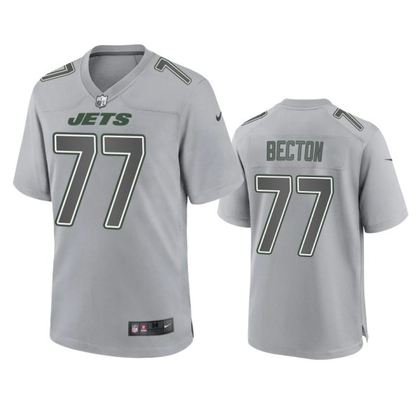 Mekhi Becton New York Jets Gray Atmosphere Fashion Game Jersey