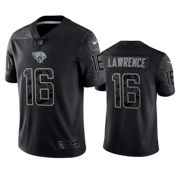 Trevor Lawrence Jacksonville Jaguars Black Reflective Limited Jersey