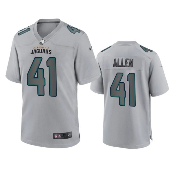 Josh Allen Jacksonville Jaguars Gray Atmosphere Fashion Game Jersey