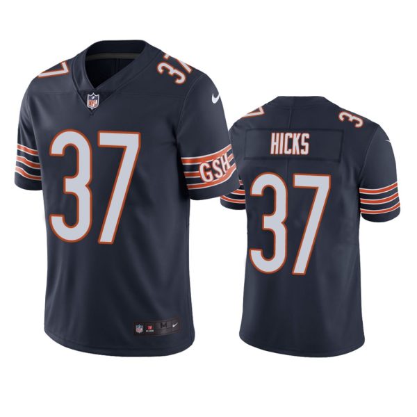 Elijah Hicks Chicago Bears Navy Vapor Limited Jersey