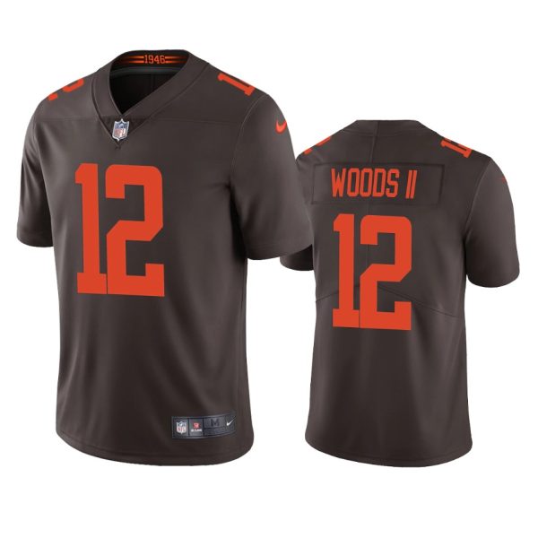 Michael Woods II Cleveland Browns Brown Vapor Limited Jersey