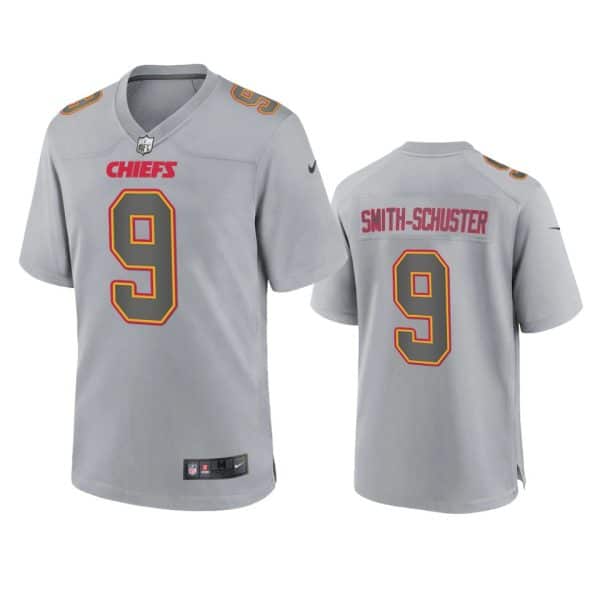 JuJu Smith-Schuster Kansas City Chiefs Gray Atmosphere Fashion Game Jersey