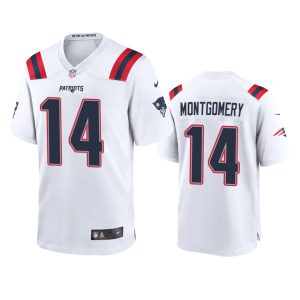 Ty Montgomery New England Patriots White Game Jersey