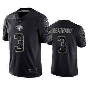 C.J. Beathard Jacksonville Jaguars Black Reflective Limited Jersey