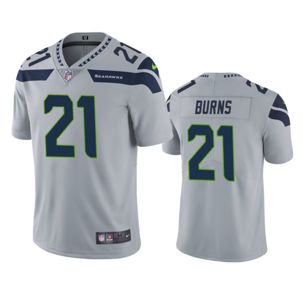 Artie Burns Seattle Seahawks Gray Vapor Limited Jersey