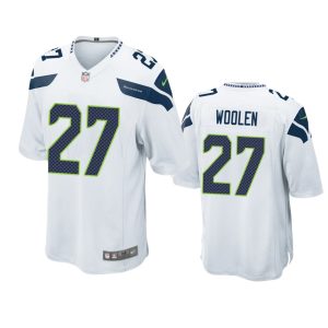 Tariq Woolen Seattle Seahawks White Game Jersey