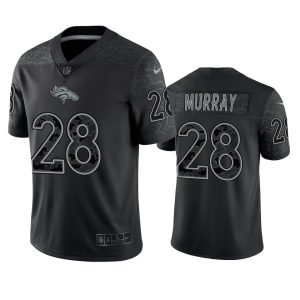 Latavius Murray Denver Broncos Black Reflective Limited Jersey