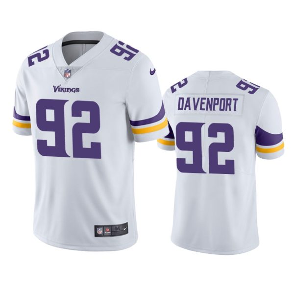 Marcus Davenport Minnesota Vikings White Vapor Limited Jersey