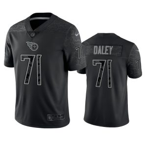 Dennis Daley Tennessee Titans Black Reflective Limited Jersey - Men's