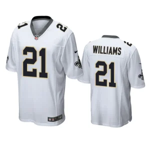 Jamaal Williams New Orleans Saints White Game Jersey