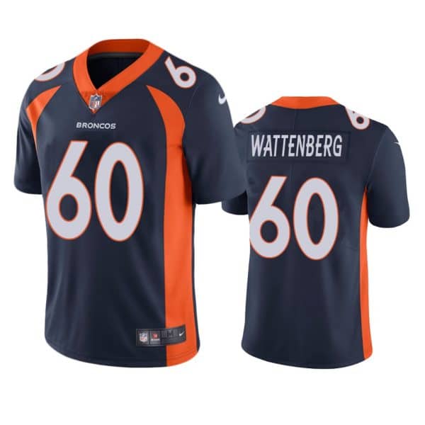 Luke Wattenberg Denver Broncos Navy Vapor Limited Jersey