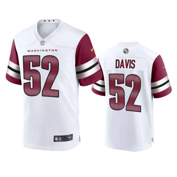 Jamin Davis Washington Commanders White Game Jersey