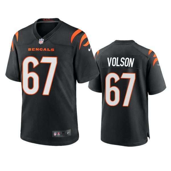 Cordell Volson Cincinnati Bengals Black Game Jersey