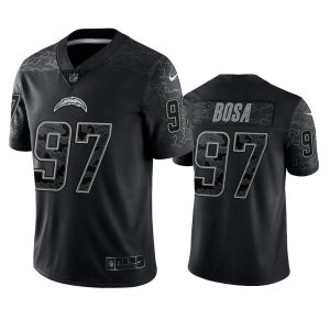 Joey Bosa Los Angeles Chargers Black Reflective Limited Jersey