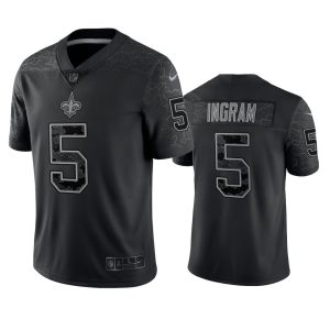 Mark Ingram New Orleans Saints Black Reflective Limited Jersey