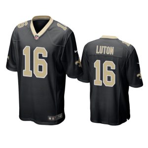 Jake Luton New Orleans Saints Black Game Jersey