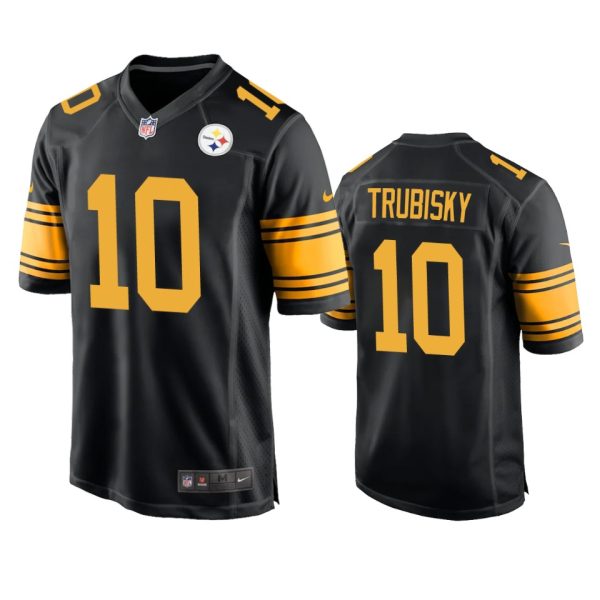 Mitchell Trubisky Pittsburgh Steelers Black Alternate Game Jersey