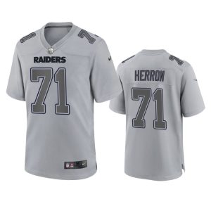 Justin Herron Las Vegas Raiders Gray Atmosphere Fashion Game Jersey