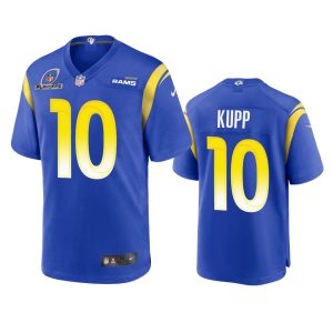 Cooper Kupp Los Angeles Rams Royal 2021 NFL Playoffs Patch Jersey