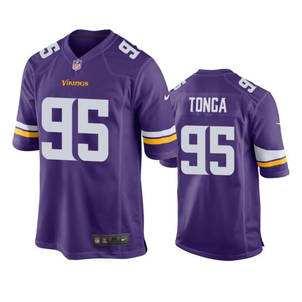 Khyiris Tonga Minnesota Vikings Purple Game Jersey