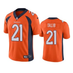 Aqib Talib Denver Broncos Orange Vapor Limited Jersey