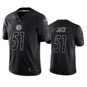 Myles Jack Pittsburgh Steelers Black Reflective Limited Jersey