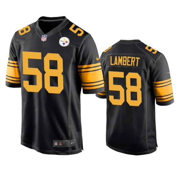 Jack Lambert Pittsburgh Steelers Black Alternate Game Jersey